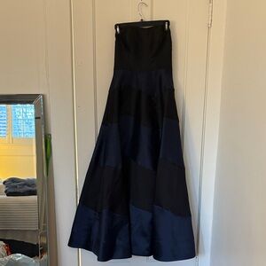Hutch Black and Navy Prom Dress